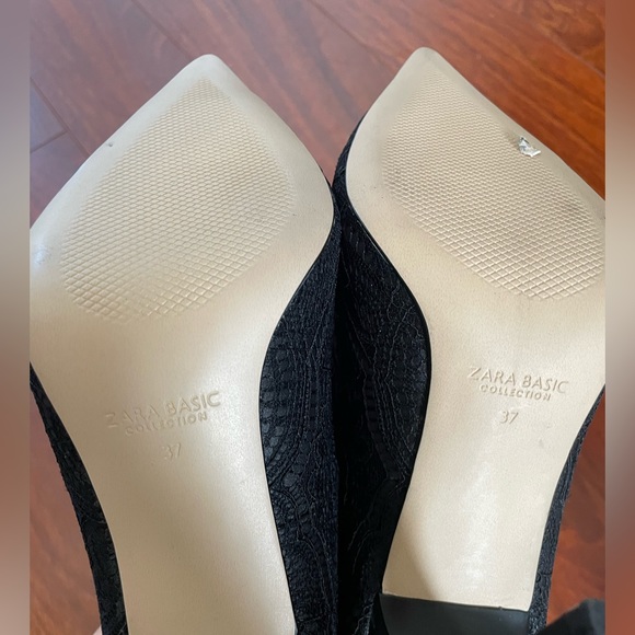 Zara Basic Lace Pumps Lace Women’s Size 37
4" heel height - Picture 6 of 6